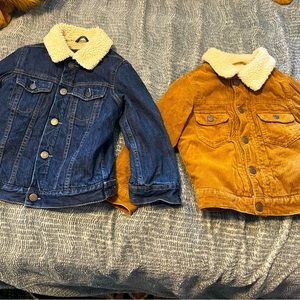 2 Gap kids Jean and corduroy jackets